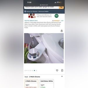 Hibbent Bidet Attachment Non-Electric Mechanical Fresh